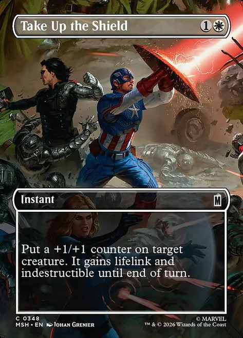 Take Up the Shield (MSH) (Foil) (Borderless) (#348)