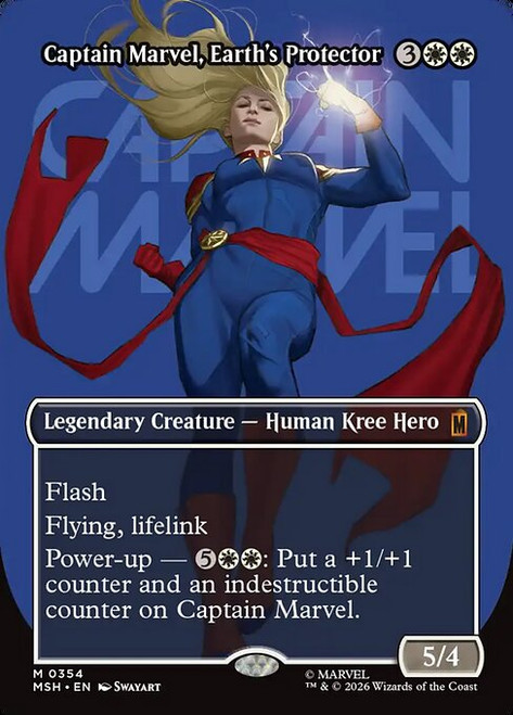 Captain Marvel, Earth's Protector (MSH) (Borderless) (#354)