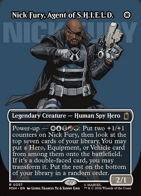 Nick Fury, Agent of S.H.I.E.L.D. (MSH) (Foil) (Borderless) (#357)