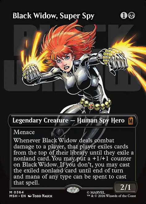 Black Widow, Super Spy (MSH) (Foil) (Borderless) (#364)