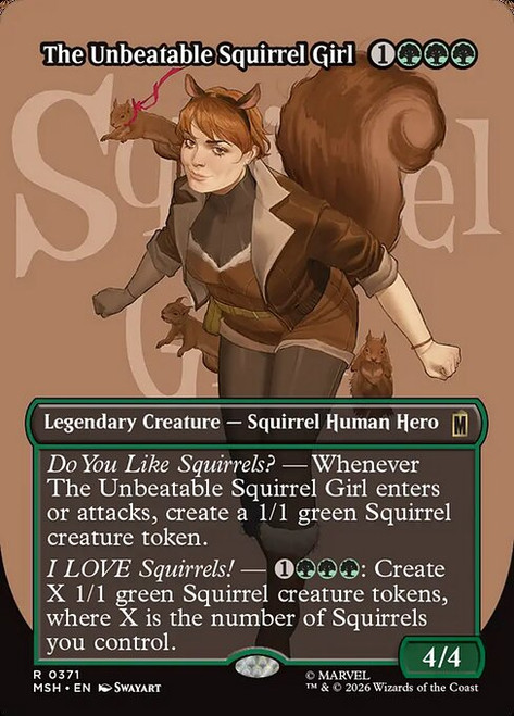 The Unbeatable Squirrel Girl (MSH) (Foil) (Borderless) (#371)