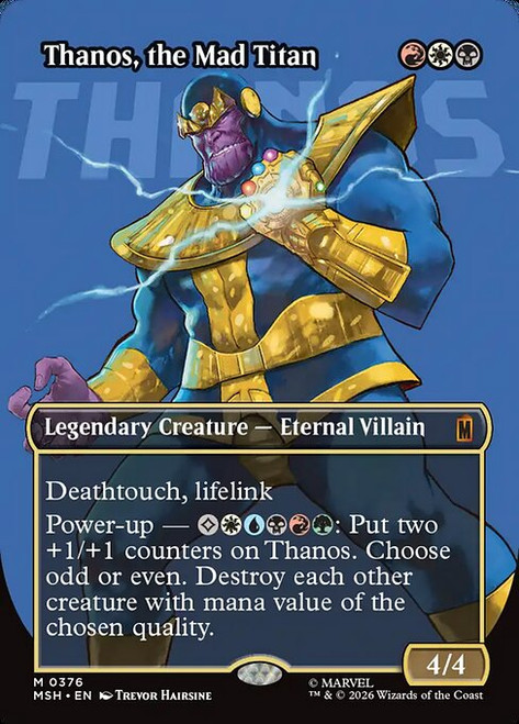 Thanos, the Mad Titan (MSH) (Foil) (Borderless) (#376)