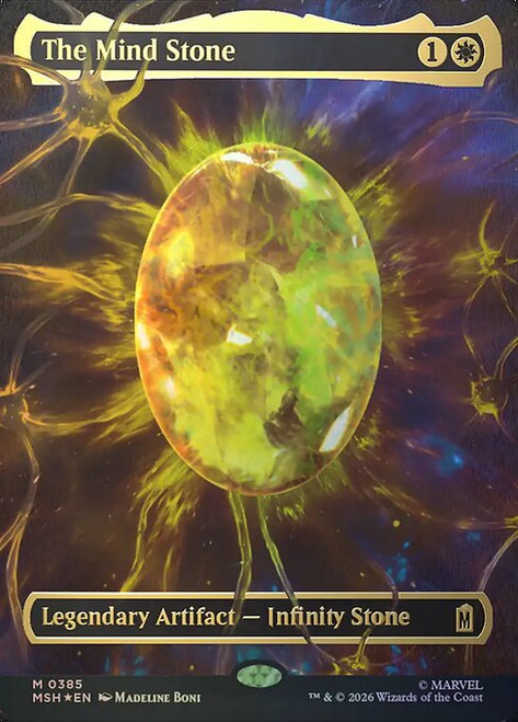 The Mind Stone (MSH) (Cosmic Foil) (Borderless) (#385)