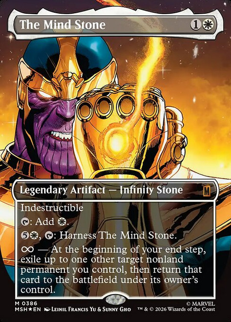 The Mind Stone (MSH) (Foil) (Borderless) (#386)