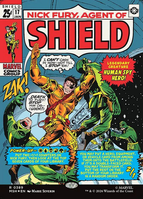 Nick Fury, Agent of S.H.I.E.L.D. (MSH) (Foil) (Borderless) (#389)