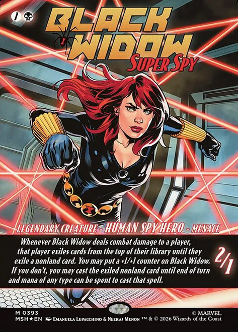Black Widow, Super Spy (MSH) (Borderless) (#393)