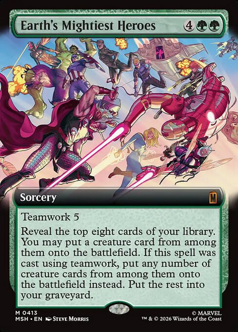 Earth's Mightiest Heroes (MSH) (Foil) (Extended Art) (#413)