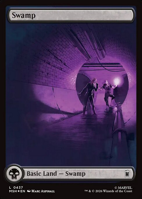 Swamp (MSH) (SurgeFoil) (Full Art) (#437)