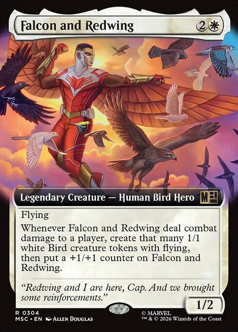 Falcon and Redwing (MSC) (Extended Art) (#304)