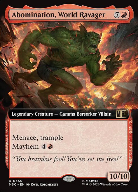 Abomination, World Ravager (MSC) (Extended Art) (#355)