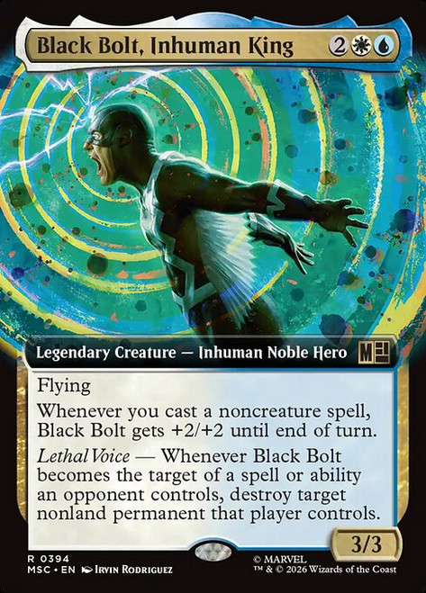 Black Bolt, Inhuman King (MSC) (Extended Art) (#394)