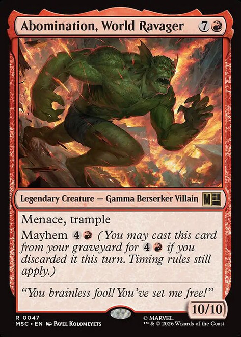 Abomination, World Ravager (MSC) (SurgeFoil) (#47)