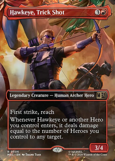 Hawkeye, Trick Shot (MSC) (Borderless) (#506)