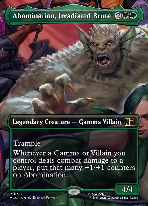 Abomination, Irradiated Brute (MSC) (Foil) (Borderless) (#511)