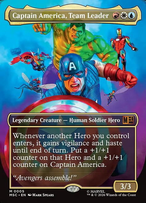Captain America, Team Leader (MSC) (Borderless) (#5)