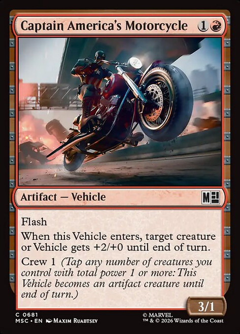 Captain America's Motorcycle (MSC) (#681)