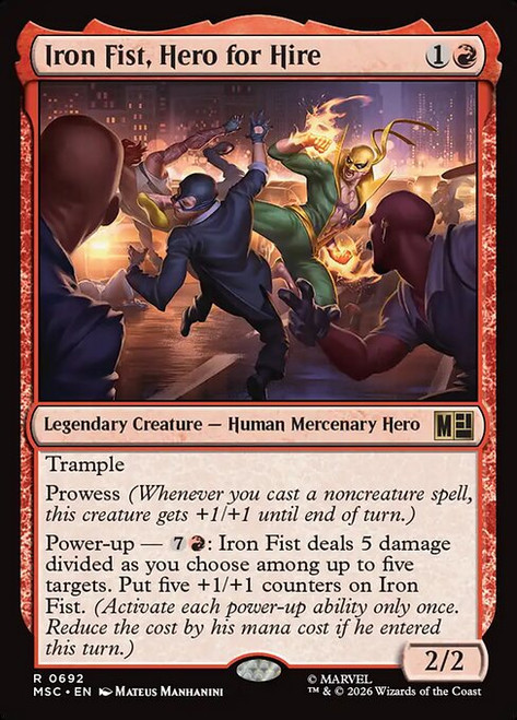 Iron Fist, Hero for Hire (MSC) (#692)