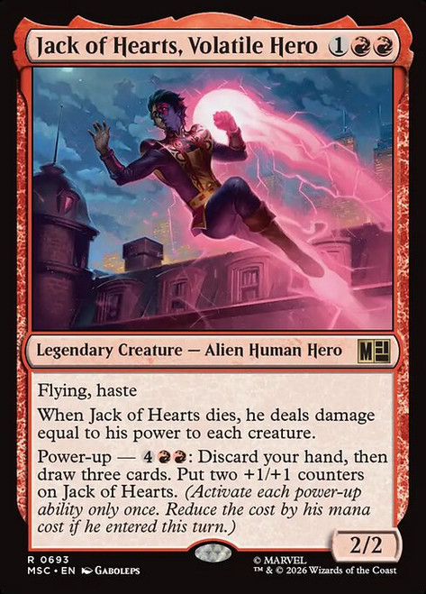 Jack of Hearts, Volatile Hero (MSC) (Foil) (#693)