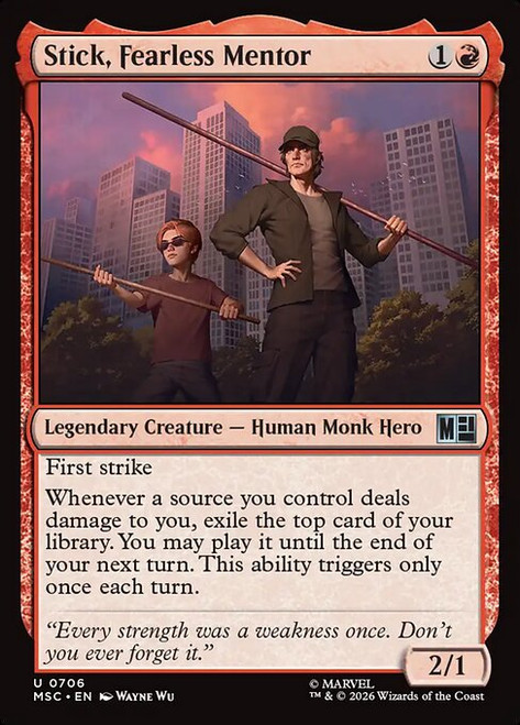 Stick, Fearless Mentor (MSC) (Foil) (#706)