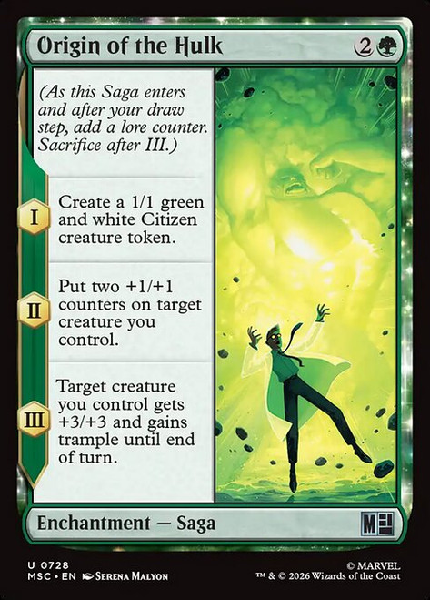 Origin of the Hulk (MSC) (#728)