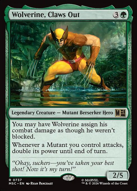 Wolverine, Claws Out (MSC) (Foil) (#737)