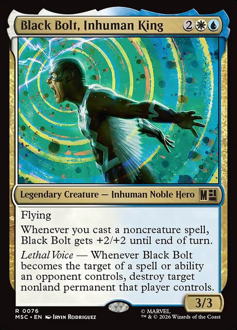 Black Bolt, Inhuman King (MSC) (SurgeFoil) (#76)