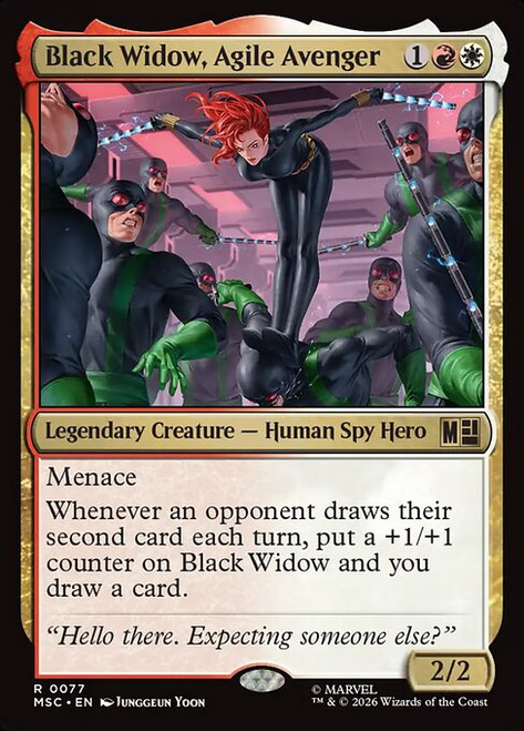 Black Widow, Agile Avenger (MSC) (SurgeFoil) (#77)