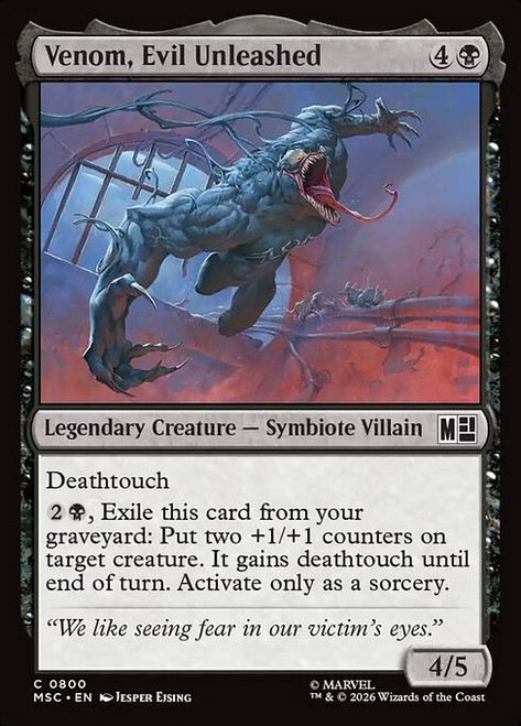Venom, Evil Unleashed (MSC) (Foil) (#800)