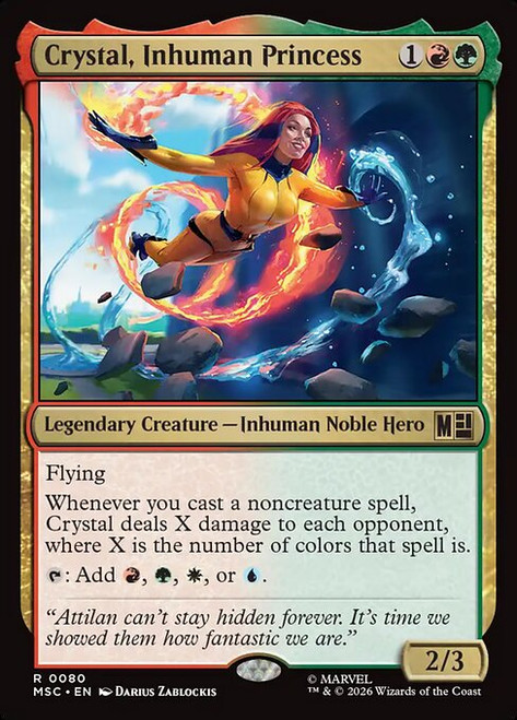 Crystal, Inhuman Princess (MSC) (SurgeFoil) (#80)