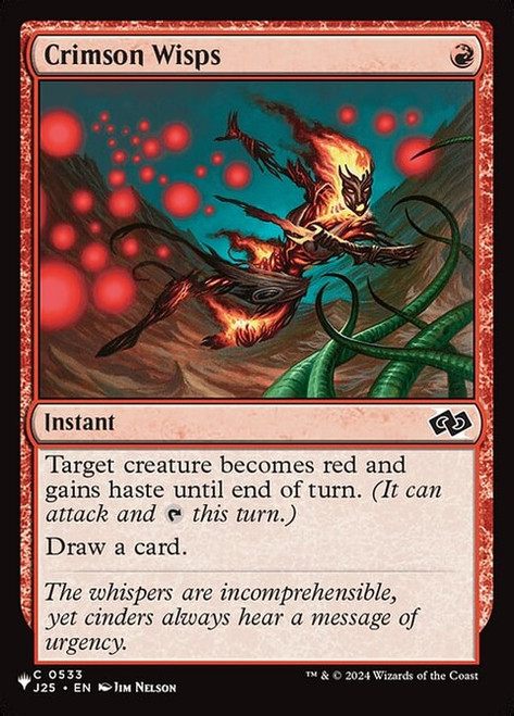 Crimson Wisps (PLST) (#J25-533)