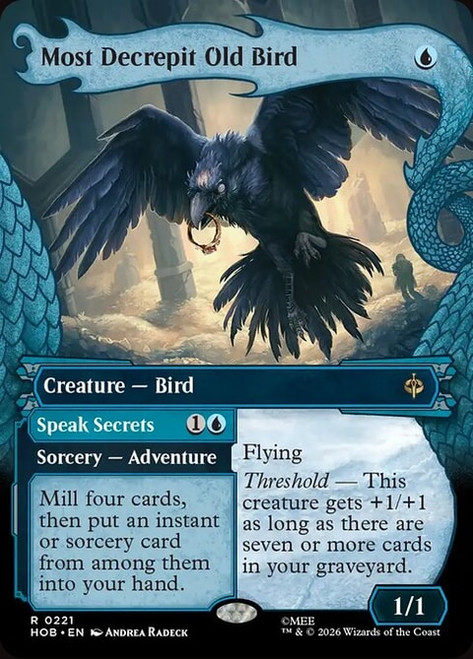 Most Decrepit Old Bird // Speak Secrets (HOB) (Foil) (Showcase) (#221)