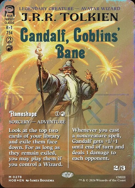 Gandalf, Goblins' Bane // Flameshape (HOB) (SurgeFoil) (Showcase) (#278)