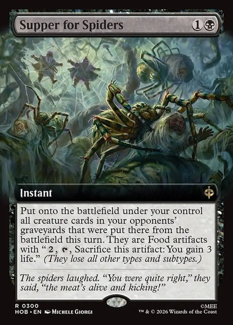 Supper for Spiders (HOB) (Foil) (Extended Art) (#300)