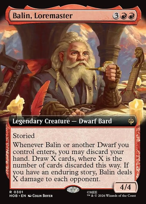 Balin, Loremaster (HOB) (Foil) (Extended Art) (#301)