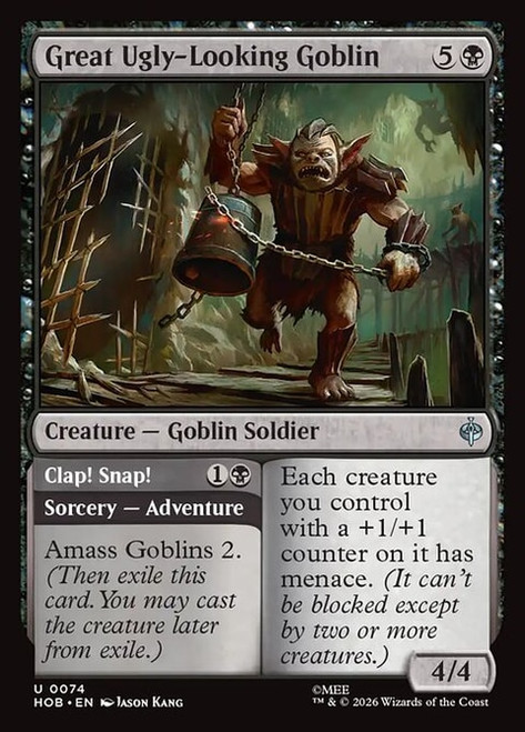 Great Ugly-Looking Goblin // Clap! Snap! (HOB) (Foil) (#74)