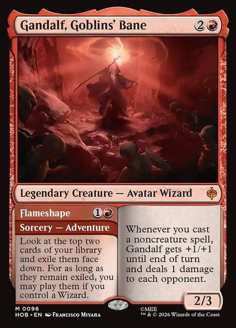 Gandalf, Goblins' Bane // Flameshape (HOB) (Foil) (#96)