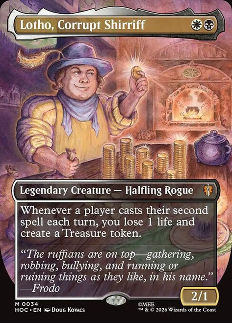 Lotho, Corrupt Shirriff (HOC) (Foil) (Borderless) (#34)