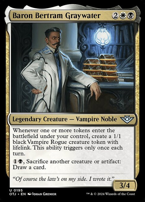 Baron Bertram Graywater (OTJ) (Foil) (#195)