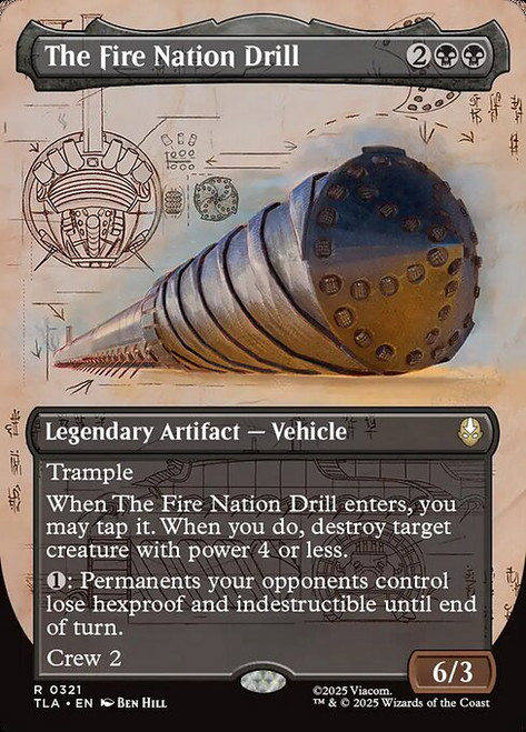 The Fire Nation Drill (TLA) (Foil) (Borderless) (#321)