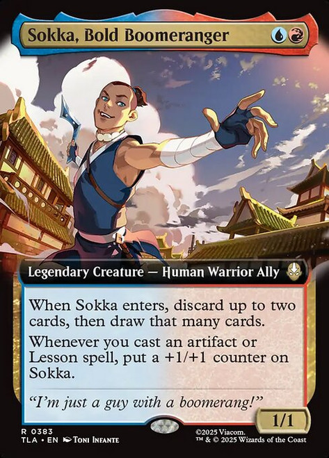Sokka, Bold Boomeranger (TLA) (Foil) (Extended Art) (#383)