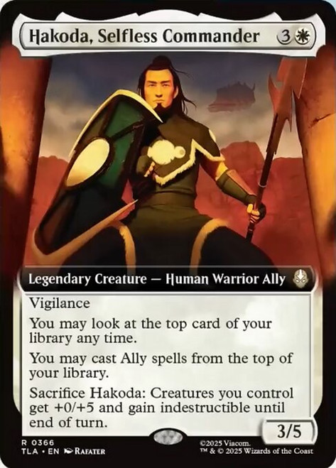 Hakoda, Selfless Commander (TLA) (Foil) (Extended Art) (#366)