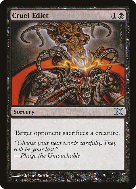 Cruel Edict (10E) (Foil) (#133)