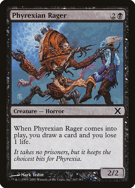 Phyrexian Rager (10E) (Foil) (#167)