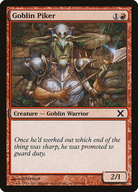 Goblin Piker (10E) (Foil) (#209)