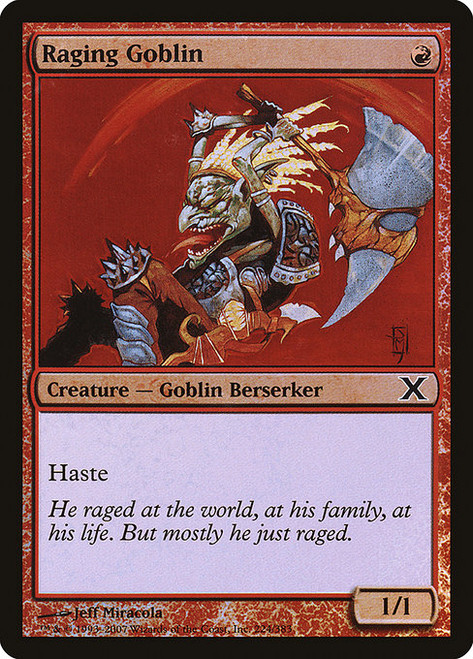 Raging Goblin (10E) (Foil) (#224★)