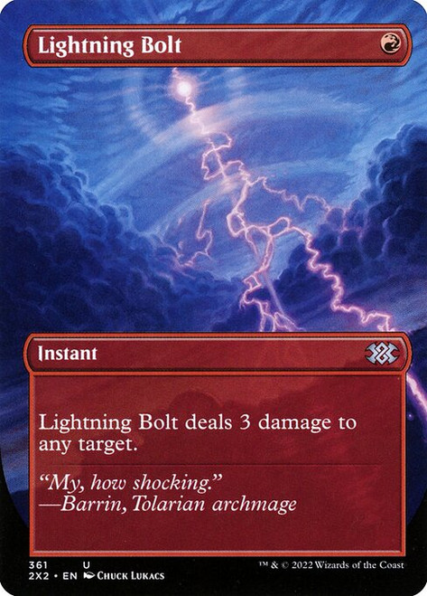 Lightning Bolt (2X2) (Foil) (Borderless) (#361)