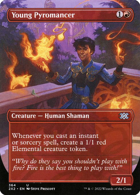 Young Pyromancer (2X2) (Foil) (Borderless) (#364)