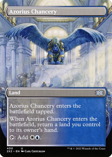 Azorius Chancery (2X2) (Foil) (Borderless) (#400)