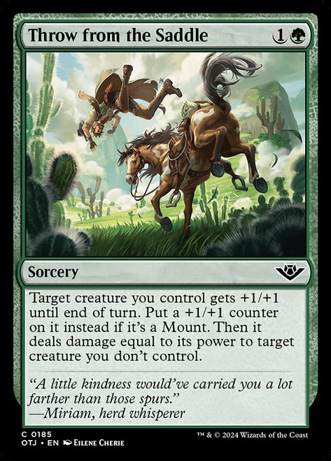 Throw from the Saddle (OTJ) (Foil) (#185)