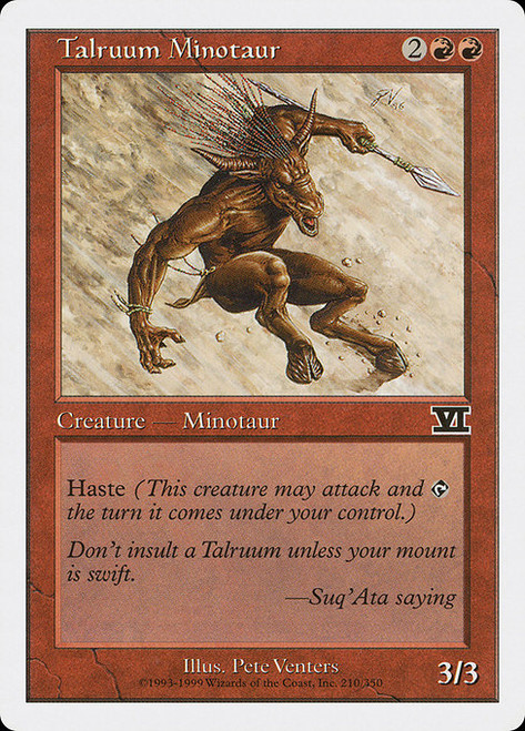 Talruum Minotaur (6ED) (#210)